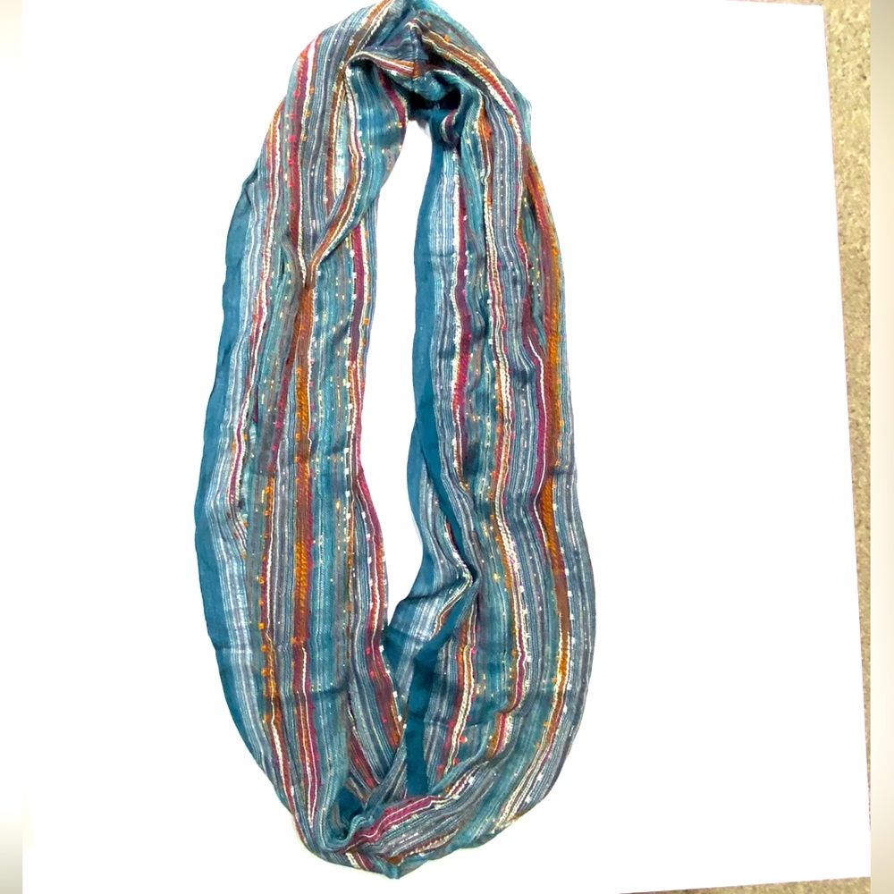 Anika Dali multi colored Infinity Scarf.